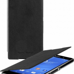 ROXFIT Ultra Slim Flip Case Black & Clear for Xperia Z4