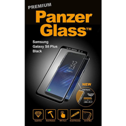 Panzerglass Premium Tempered Glass Screen Protector Black for Galaxy S8 Plus