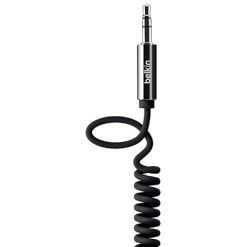 Belkin Coiled AUX Cable Black