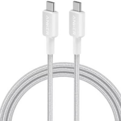 Anker Braided 60W USB-C to USB-C Cable White