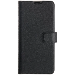 XQISIT Slim Wallet Selection Case Black for Galaxy A02s