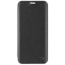 XQISIT Flap Cover Case Black for Galaxy S9