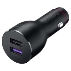 Huawei SuperCharge USB Dual Port Car Charger Black
