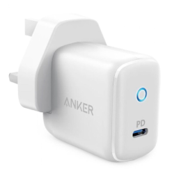 Anker PowerPort 18W USB-C Plug - Offers Fast and Efficient Charging White