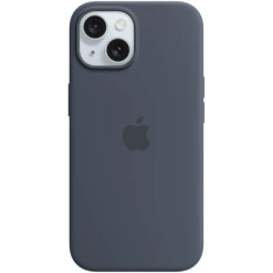 Apple Official Silicone Case with MagSafe Storm Blue for Iphone 15 Plus