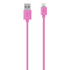 Belkin Mixit Metallic Lightning To USB Charging Cable Pink