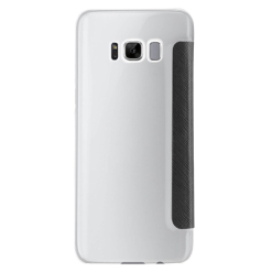 XQISIT Flap Cover Case Black for Galaxy S8 Plus
