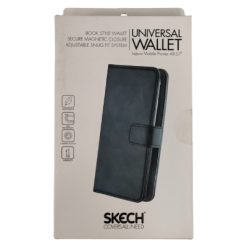 Skech Universal Wallet Case Black for Any Device With Screen Size 4.8-5.7"