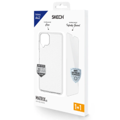 Skech Matrix SE Bundle includes Phone Case & Screen Protector Clear for Galaxy A42 5g