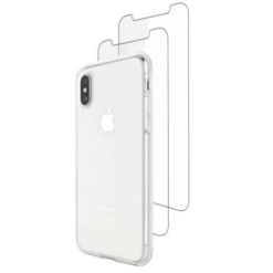 Skech Mega Value Bundle includes Phone Case & 2 Screen Protectors Clear for Iphone Xs Max