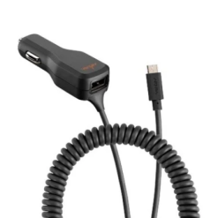 Ventev Micro-USB Dual Port Car Charger Grey