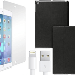 Caseit Starter Pack - Case, Screen Protector & Charging Cable Black for Ipad Air